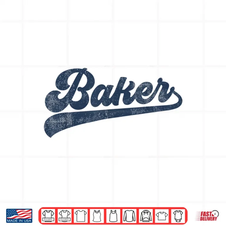 Design Baker Cute Vintage Graphic Baking Shirt