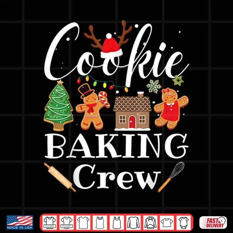 Design Christmas Cookie Baking Crew Family Baking Team Funny Cookie Shirt