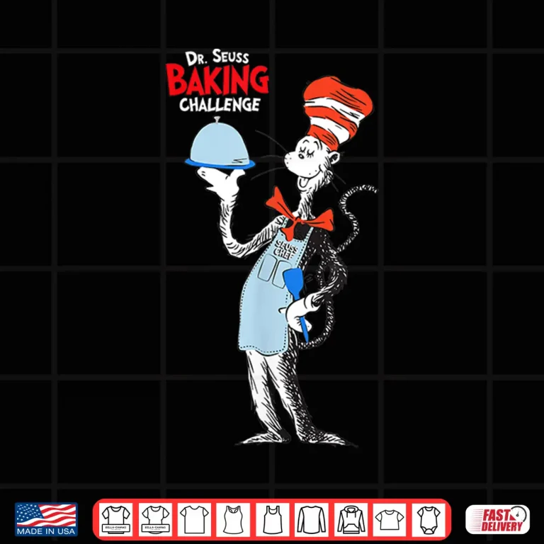 Design Dr. Seuss Baking Challenge The Cat In The Hat Shirt