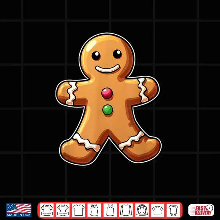 Design Gingerbread Man Shirt Christmas Cookie Baking Holiday Tee Shirt