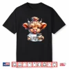 Coffee Mood On Highland Cow Coffee Addict Coffee Lover Shirt