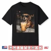 Dachshund Drinking Iced Coffee Funny Dachshund Dog Lover Shirt