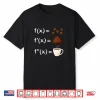 Funny Math Coffee Calculus Shirt