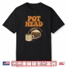 Funny Pot Head Retro Coffee Lover Caffeine Humor Java Shirt