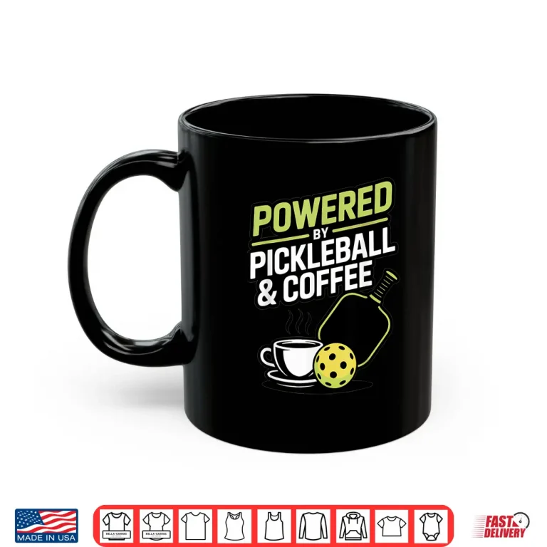 Mug Funny Pickleball Shirt Men Women Player Coffee Lover Humor Shirt