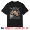 Funny Raccoon And Opossum Drinking Iced Coffee. Cute Animal Shirt