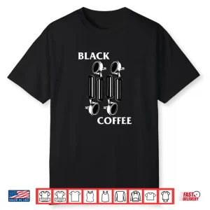 Retro Punk Rock Flag Espresso Black Coffee Lover Shirt