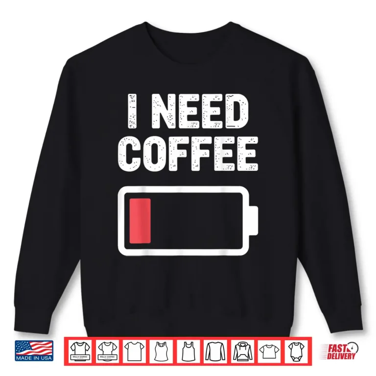 Sweatshirt Funny Coffee Art for Men Women Caffeine Lover Coffee Drinker Shirt