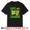 Lucky And Caffeinated Funny St Patricks Day Coffee Lover Shirt