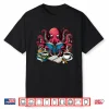 Octopus Reading Book Coffee Lover Bookaholic Bookworm Reader Shirt
