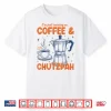 Running On Coffee & Chutzpah Retro Funny Jewish Coffee Lover Shirt