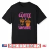 Retro Iced Coffee And Sunshine Coffee Lover Summer Women Shirt