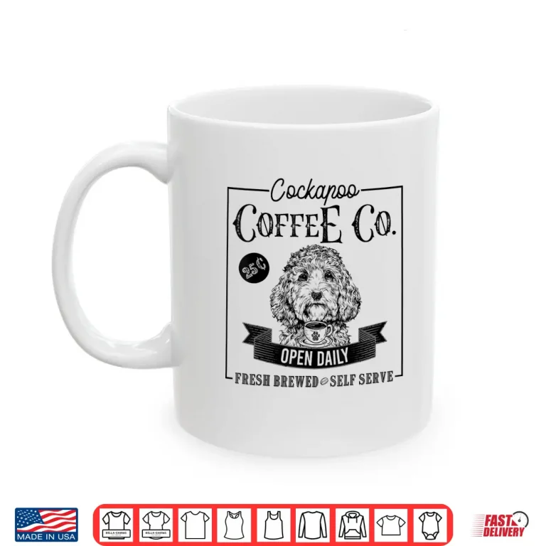 Mug Retro Cockapoo Coffee Funny Doodle Dog Mom Coffee Lover Shirt