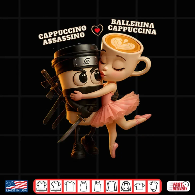 Design Ballerina Cappuccina Cappuccino Assassino Italian Brainrot Shirt