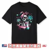 Skeleton Messy Bun Skull Iced Coffee Heart Sunglasses Shirt