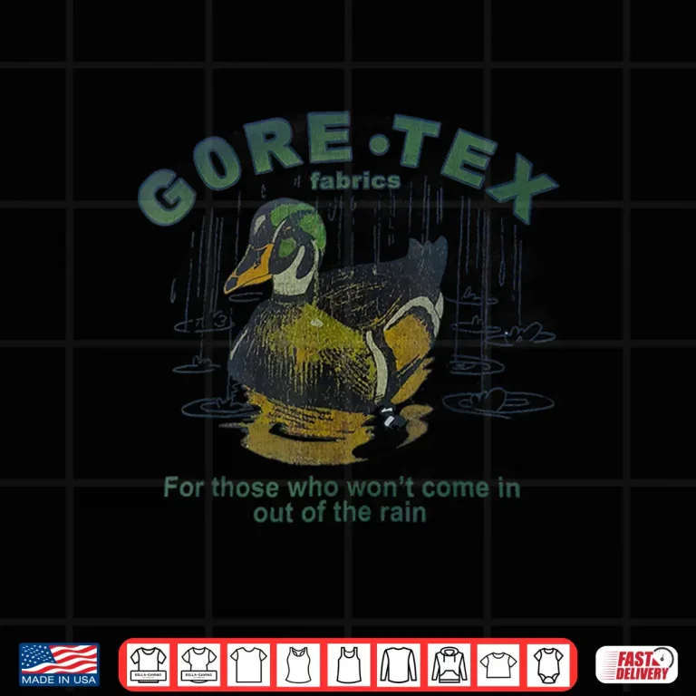 Design Retro GoreTex fabrics Duck Funny Mallard Cute Animals Shirt