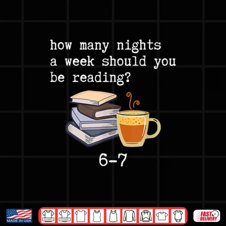 Design 67 Read Every Night Funny Quote for Book Lovers Coffee Fans Shirt