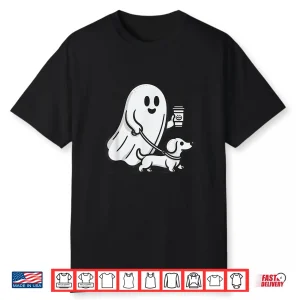 Funny Dachshund Ghost Halloween Spooky Season Weenie Dog Shirt