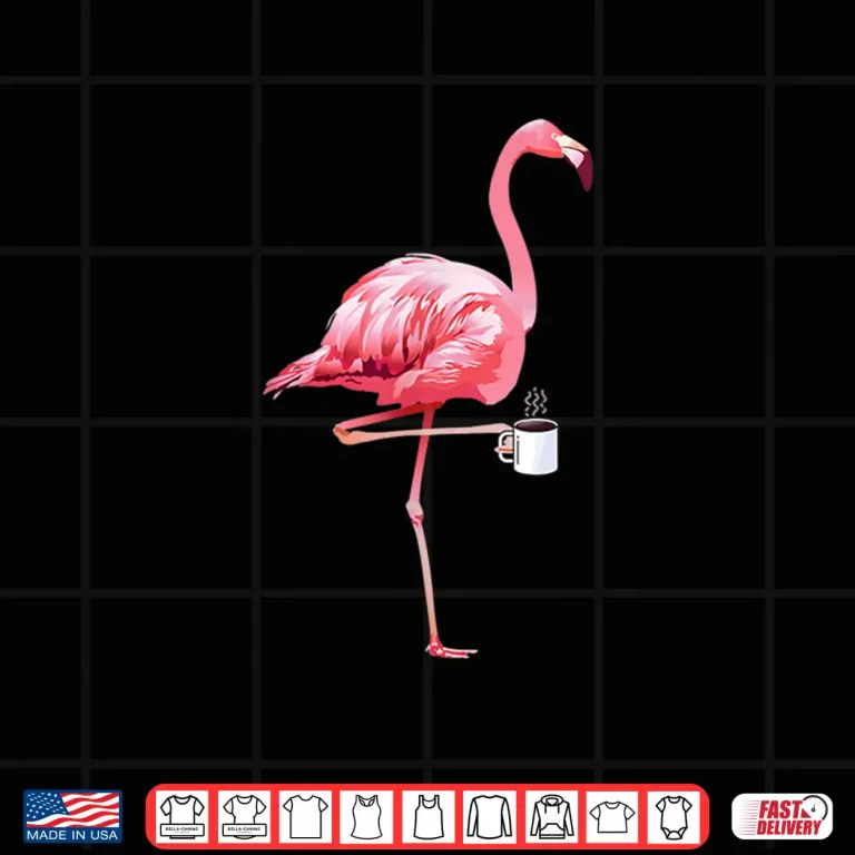 Design Flamingo Coffee Lover Gift Shirt