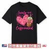Valentine Lovely & Caffeinated Coffee Lover Coquette Bow Shirt