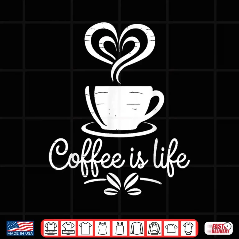 Design Coffee Is Life Caffeine Lover Espresso Mocha Professional Shirt