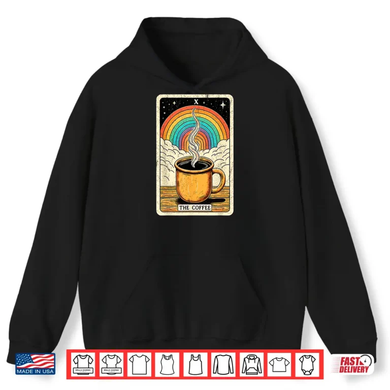 Hoodie Professional Graphic The Coffee Tarot Card Funny Modern Shirt