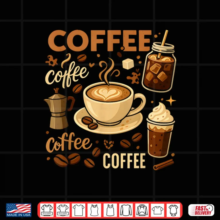 Design Professional Identity Coffee Lover Cappuccino Latte Espresso Shirt