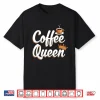 Professional Minimalist Coffee Queen Caffeine Humor Modern Shirt
