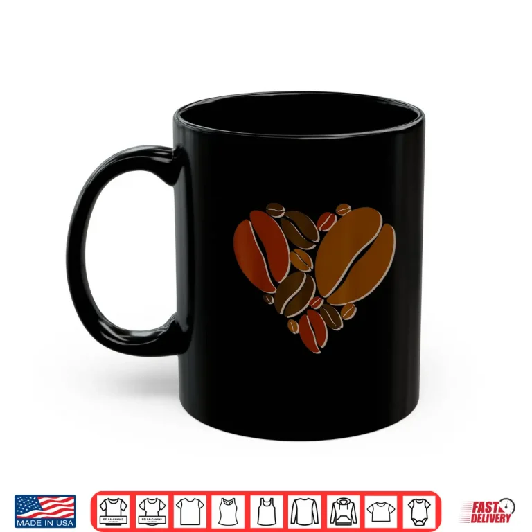 Mug Professional Minimalist Aesthetic Coffee Bean Heart Modern Graphic Shirt