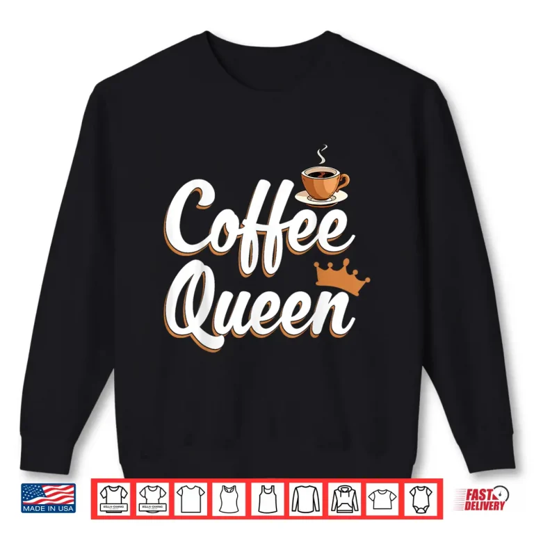 Sweatshirt Professional Minimalist Coffee Queen Caffeine Humor Modern Shirt