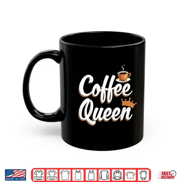 Mug Professional Minimalist Coffee Queen Caffeine Humor Modern Shirt