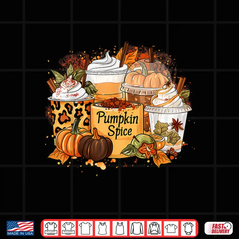 Design Pumpkin Spice Season Latte Coffee Lover Fall Shirt