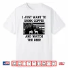 Coffee Drinker Deer Lover American Flag Usa Caffeine Addict Shirt
