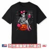 Cute Skeleton Drinking Coffee Lover Halloween Costume Shirt