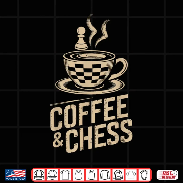 Design Coffee and Chess Funny Chess Player Chess Lover Professional Shirt