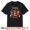 Happy Hallothanksmas Coffee Lover Halloween Merry Christmas Shirt