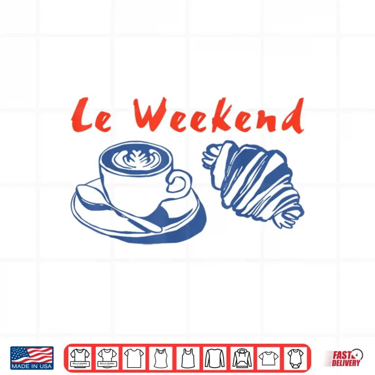 Design Le Weekend Retro Graphic For Coffee Lover Professional Shirt