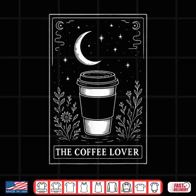 Design Professional Graphic The Coffee Lover Tarot Card Modern Shirt