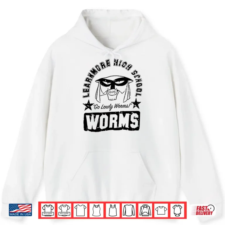 Hoodie Worm Mascot School Shirt