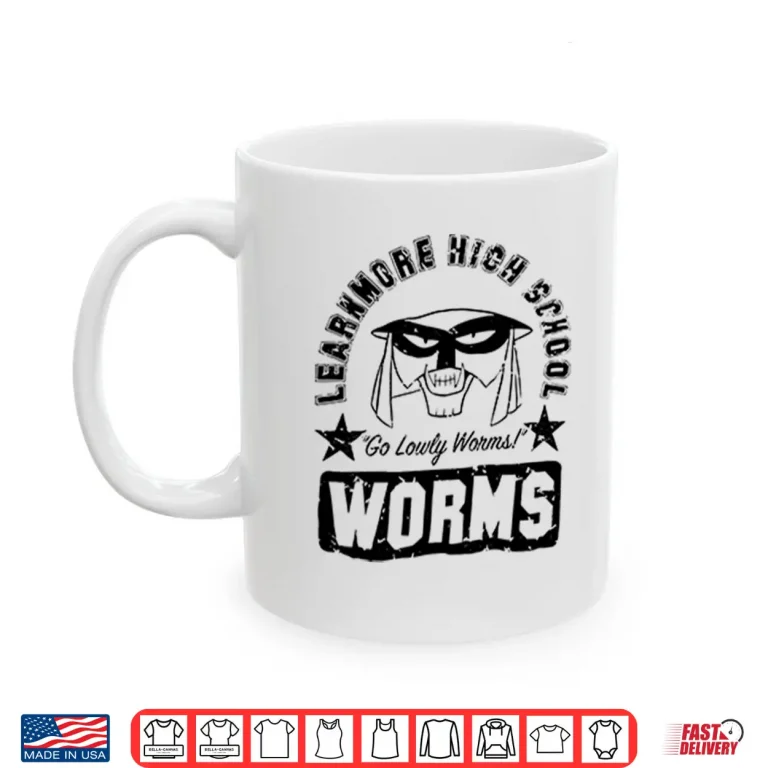 Mug Worm Mascot School Shirt