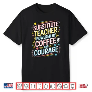 Coffee Lover Substitute Teacher Professional Identity Shirt