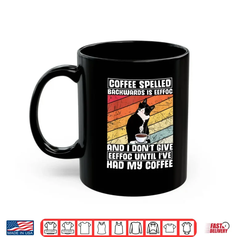 Mug Coffee Spelled Backwards Is Eeffoc I Hate Morning People Shirt