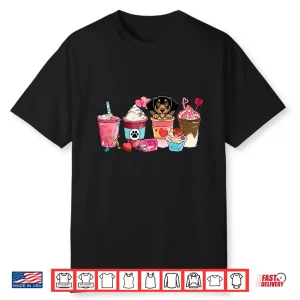 Dachshund Coffee Lover Dog Mom Valentines Day Doxie Shirt