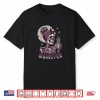Momster Skull Mom Coffee Lover Halloween Messy Hair Bun Shirt