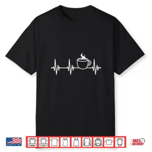 Professional Minimalist Coffee Heartbeat Mug Coffee Lover Gift Shirt