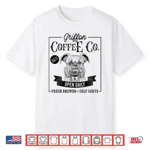 Retro Brussels Griffon Coffee Funny Dog Mom Coffee Lover Shirt