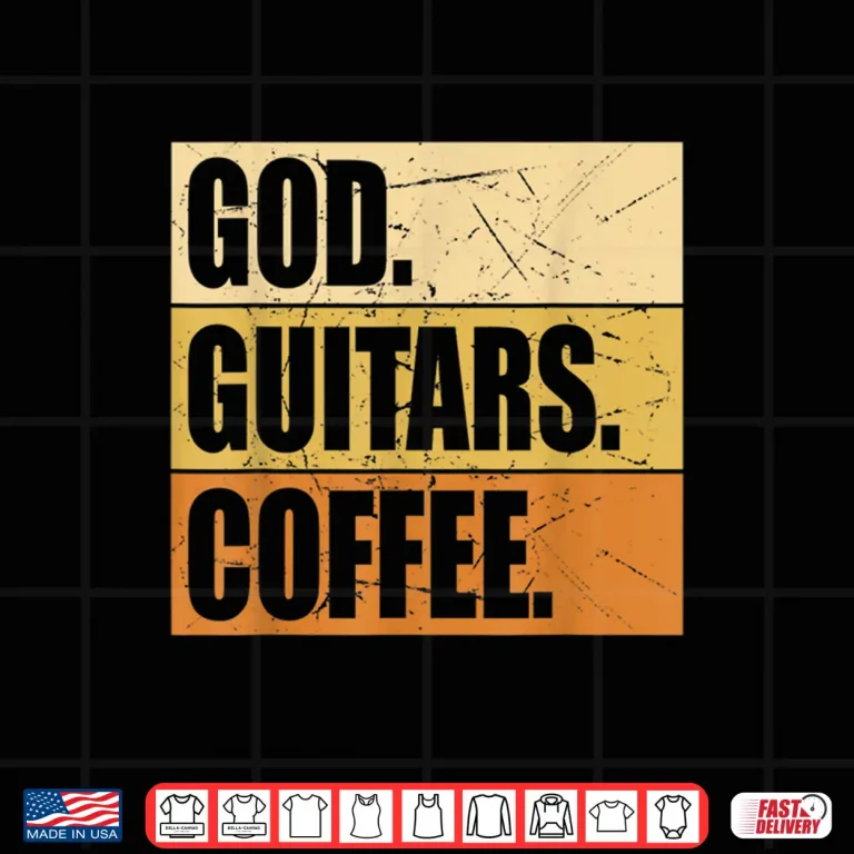 Design Christian Guitar Player Guitarist God Guitars Coffee Shirt