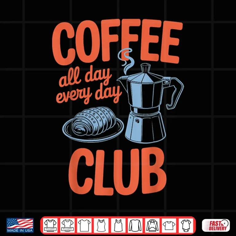 Design Coffee Club Retro Coffee Graphic Professional Identity Shirt