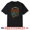 Coffee Tennis Player Graphic Sports Athlete Modern Shirt