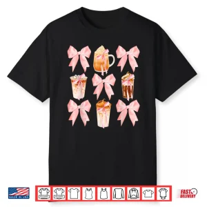 Coquette Iced Coffee Aesthetic Coffee Lover Modern Shirt